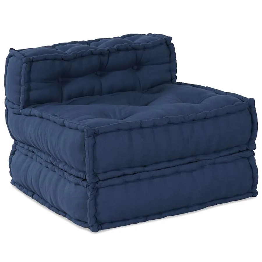 Unité de canapé modulaire 3 pcs Indigo Tissu - 6
