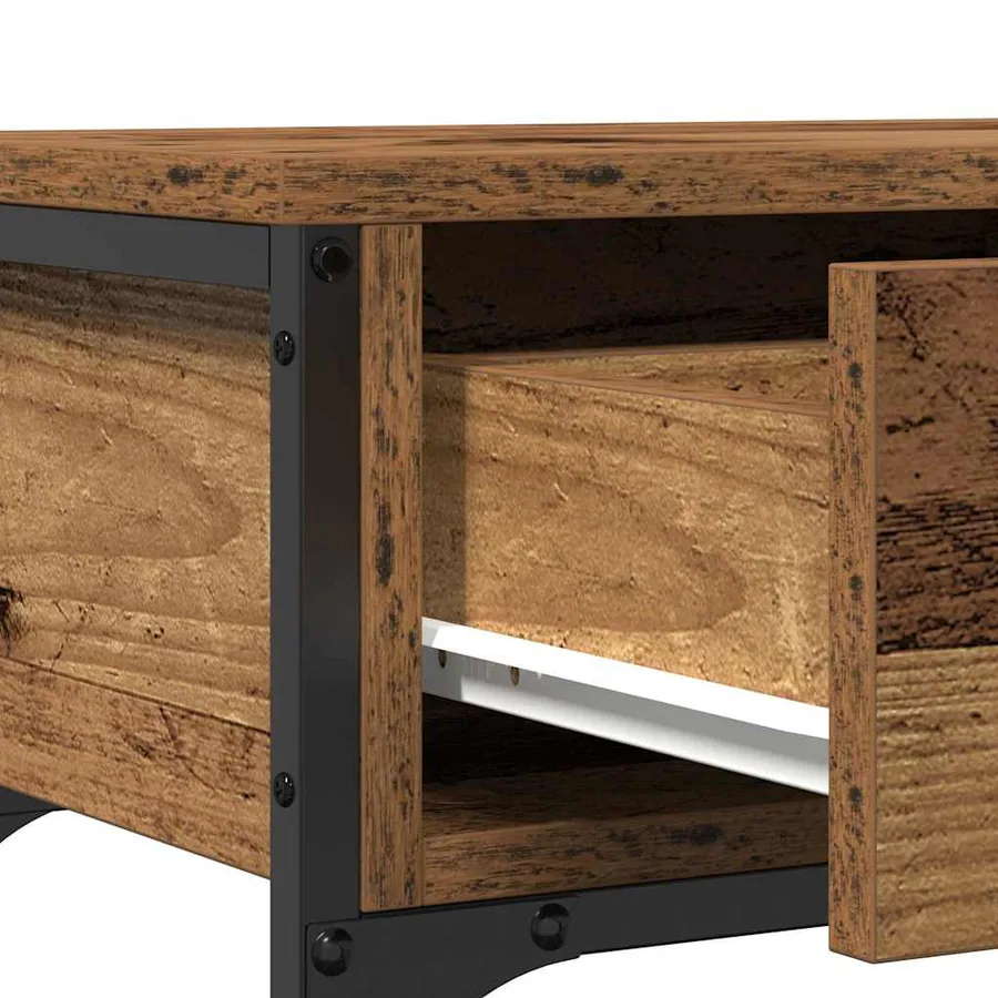 Table console Bois ancien 72,5 x 25 x 75 cm Bois d'ingénierie - 9