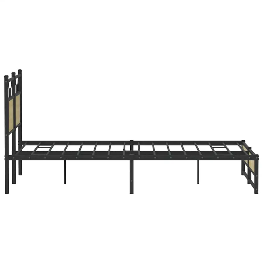 Cadre de lit sans matelas chêne sonoma 150x200 cm - 7