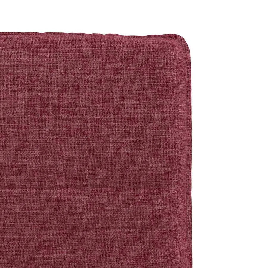 Chaises à manger lot de 2 rouge bordeaux tissu - 7
