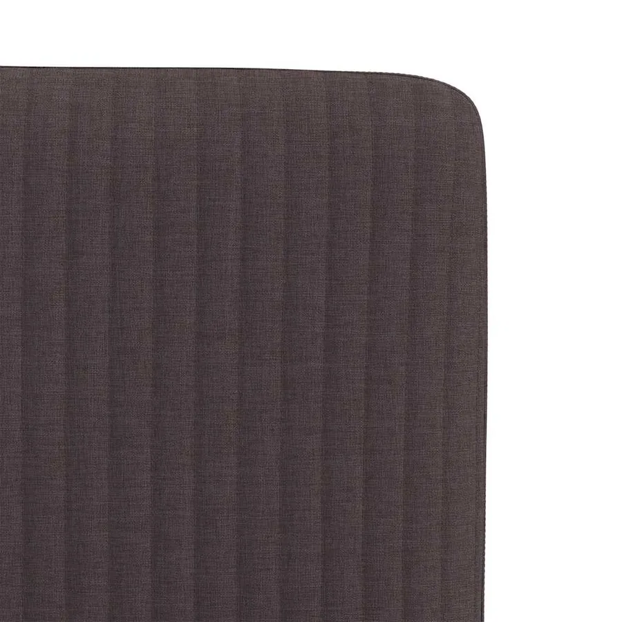 Chaises à manger lot de 4 marron foncé tissu - 7