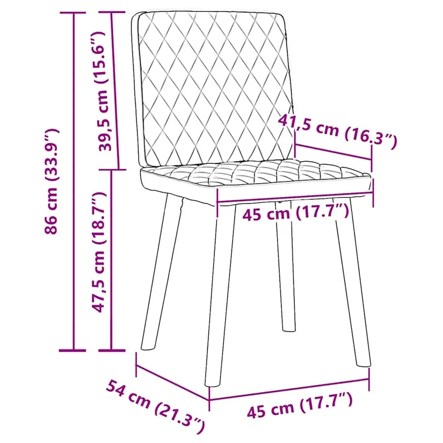 Chaises à manger lot de 6 gris clair tissu - 9