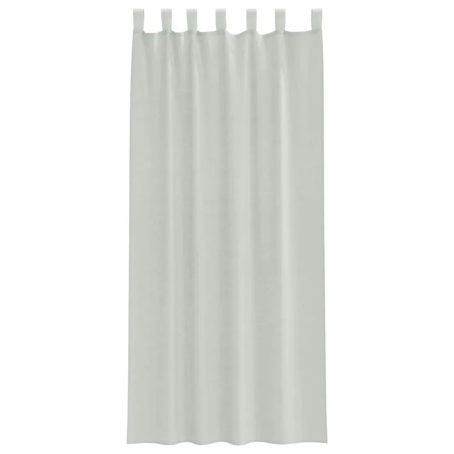 Rideaux en voile avec boucles 2 pcs gris clair 140x245 cm - 4