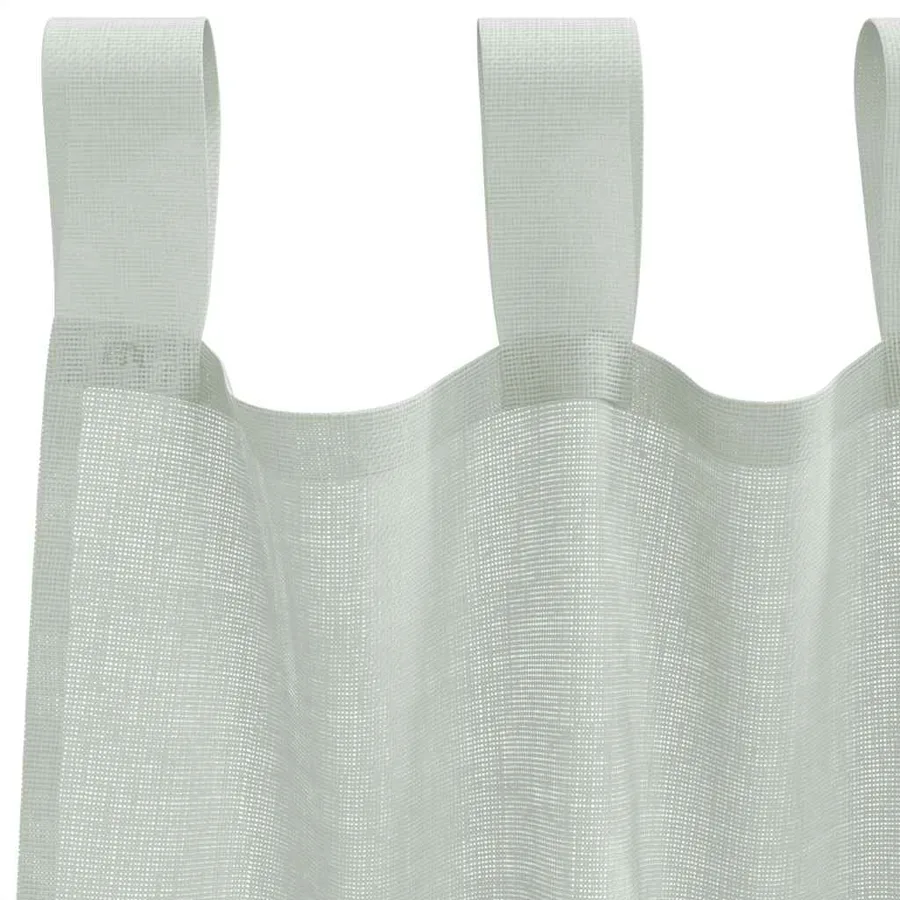 Rideaux en voile avec boucles 2 pcs gris clair 140x245 cm - 5