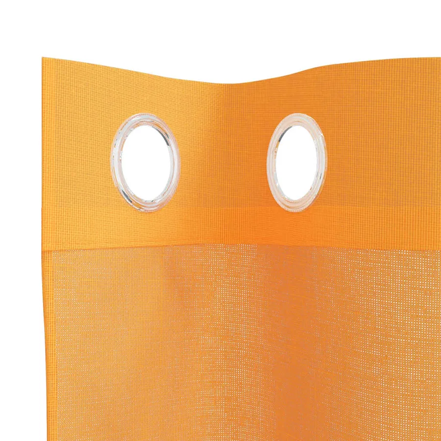 Rideaux en voile avec œillets 2 pcs orange 140x225 cm - 5