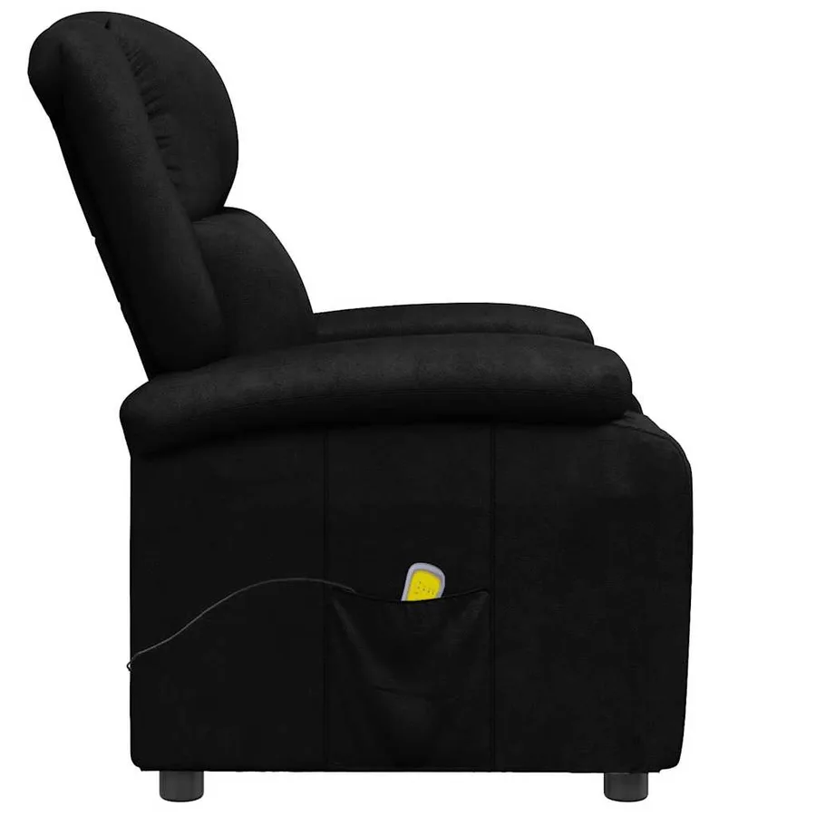 Fauteuil de massage Noir Similicuir - 4
