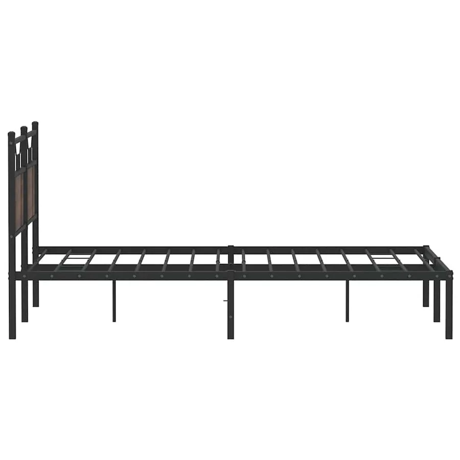 Cadre de lit sans matelas chêne marron 137x190 cm - 7