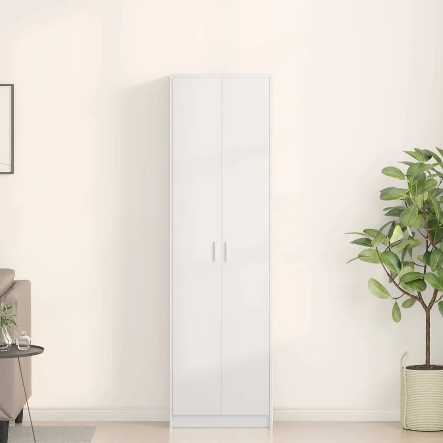 Armoire avec étagère Blanc 55 x 25 x 189 cm Bois d'ingénierie