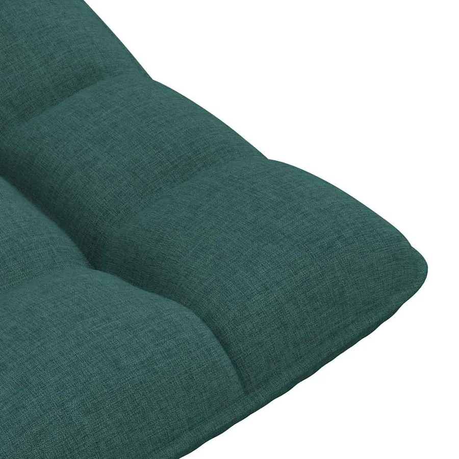 Fauteuil de sol pivotant vert foncé 70x51x79 cm tissu - 9