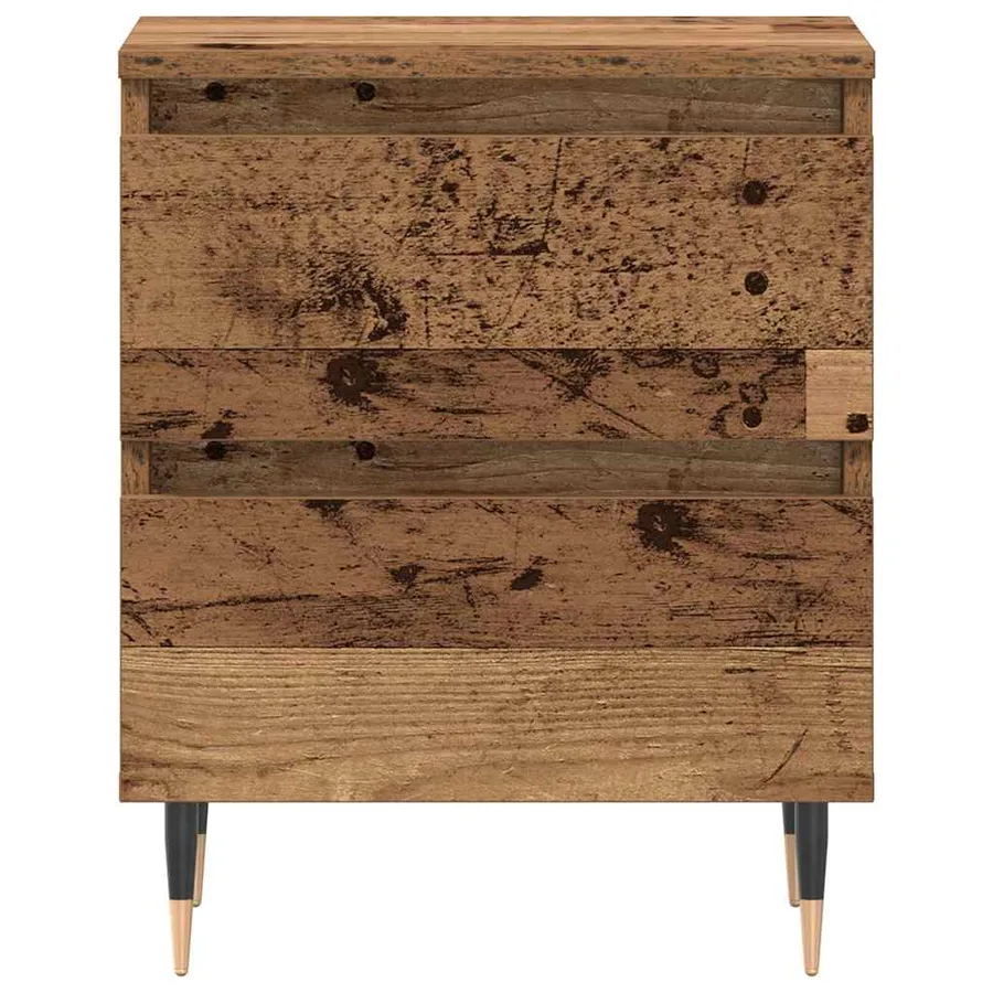 Cabinet de chevet Bois ancien 40 x 35 x 50 cm Bois d'ingénierie - 6