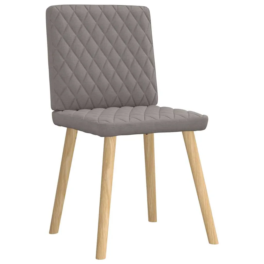 Chaises à manger lot de 4 taupe tissu - 3