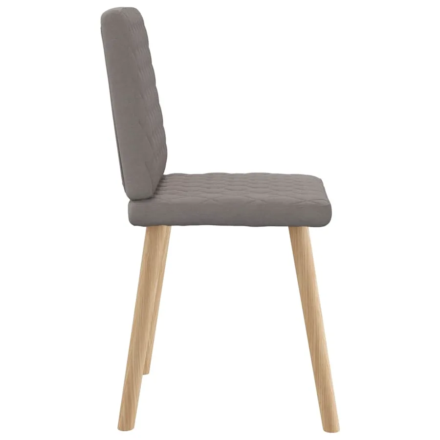 Chaises à manger lot de 4 taupe tissu - 5
