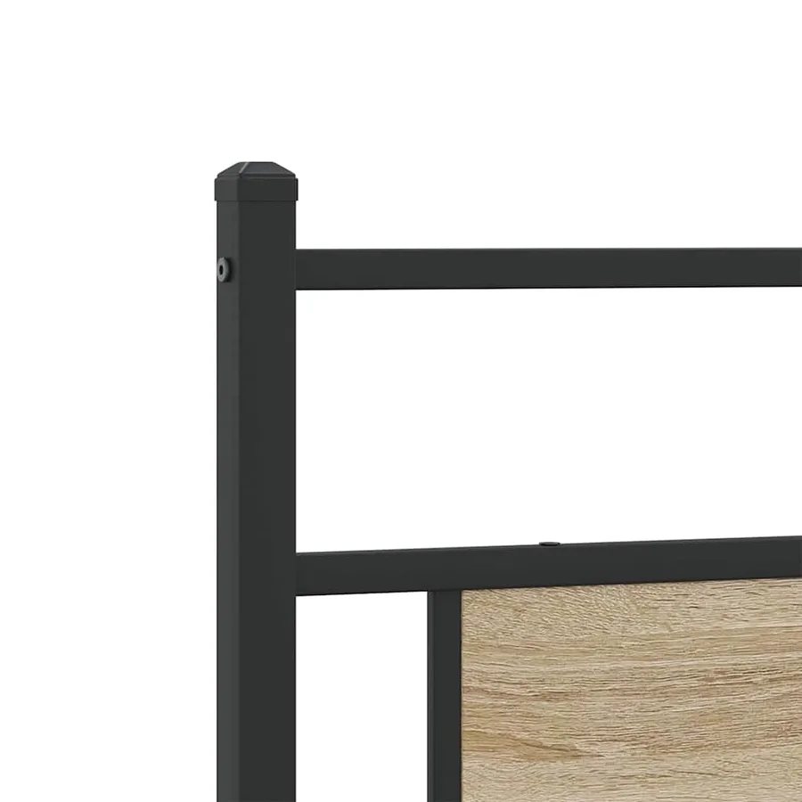 Tête de lit de remplacement chêne sonoma 180 cm bois d'ingénierie et acier - 7