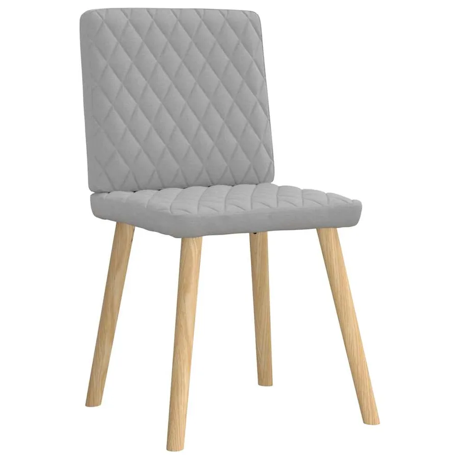 Chaises à manger lot de 6 gris nuage tissu - 3