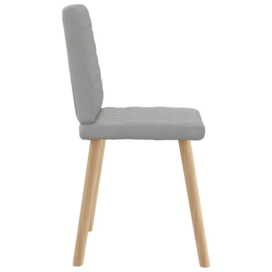 Chaises à manger lot de 6 gris nuage tissu - 5