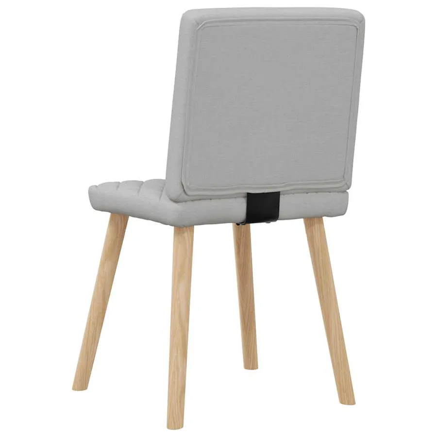Chaises à manger lot de 6 gris nuage tissu - 6