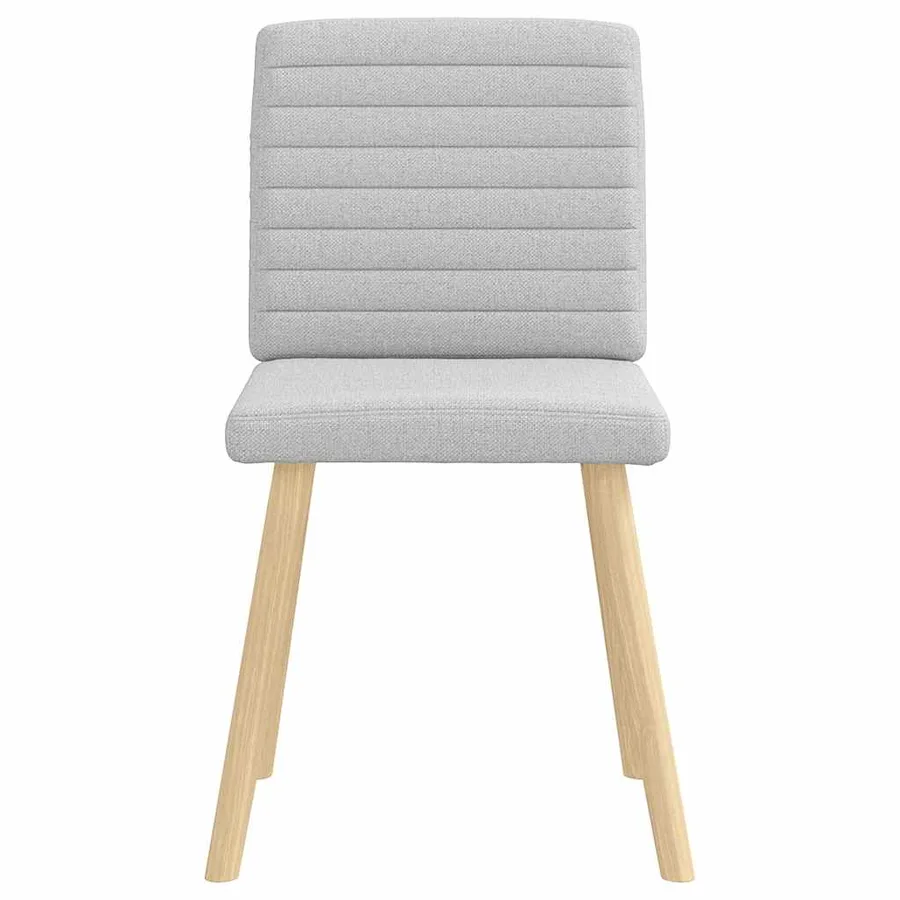 Chaises à manger lot de 2 gris nuage tissu - 4