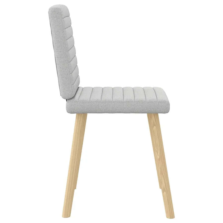 Chaises à manger lot de 2 gris nuage tissu - 5