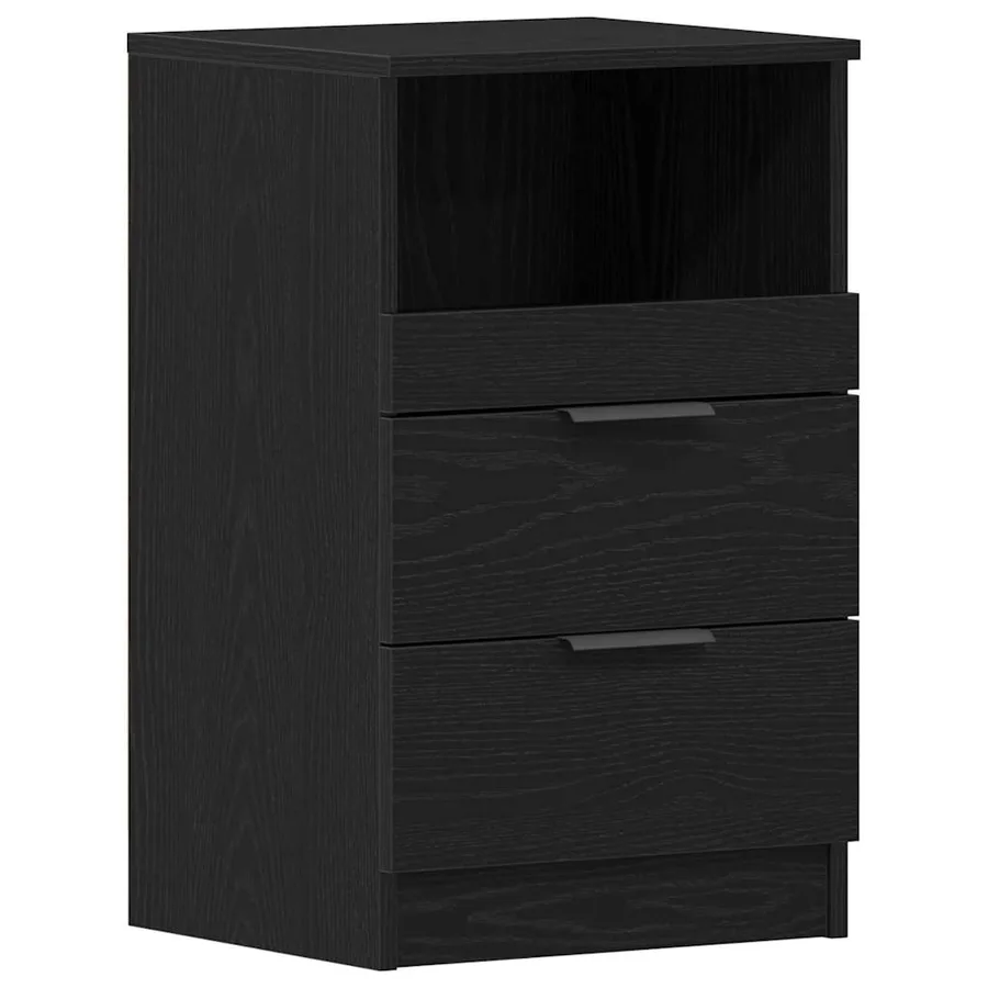 Cabinet de chevet Chêne noir 40 x 35 x 65 cm Bois d'ingénierie - 2