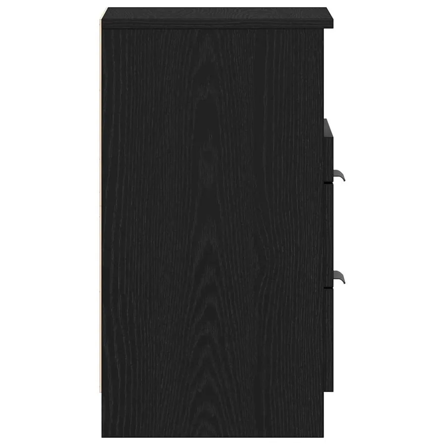 Cabinet de chevet Chêne noir 40 x 35 x 65 cm Bois d'ingénierie - 7