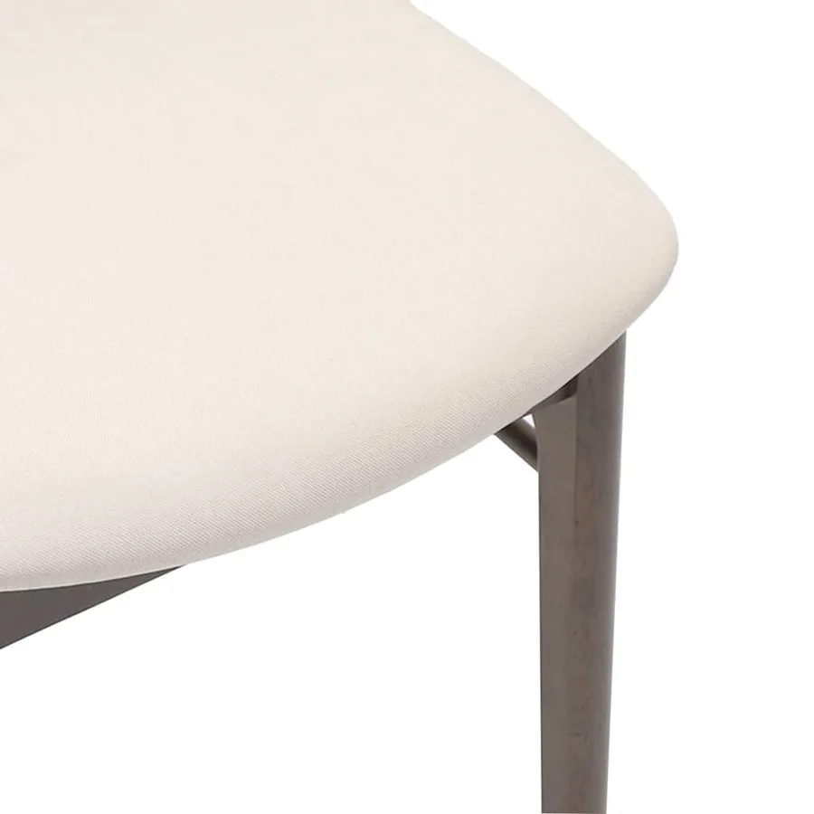 Chaises à manger coussins 2 pcs marron bois massif caoutchouc - 8