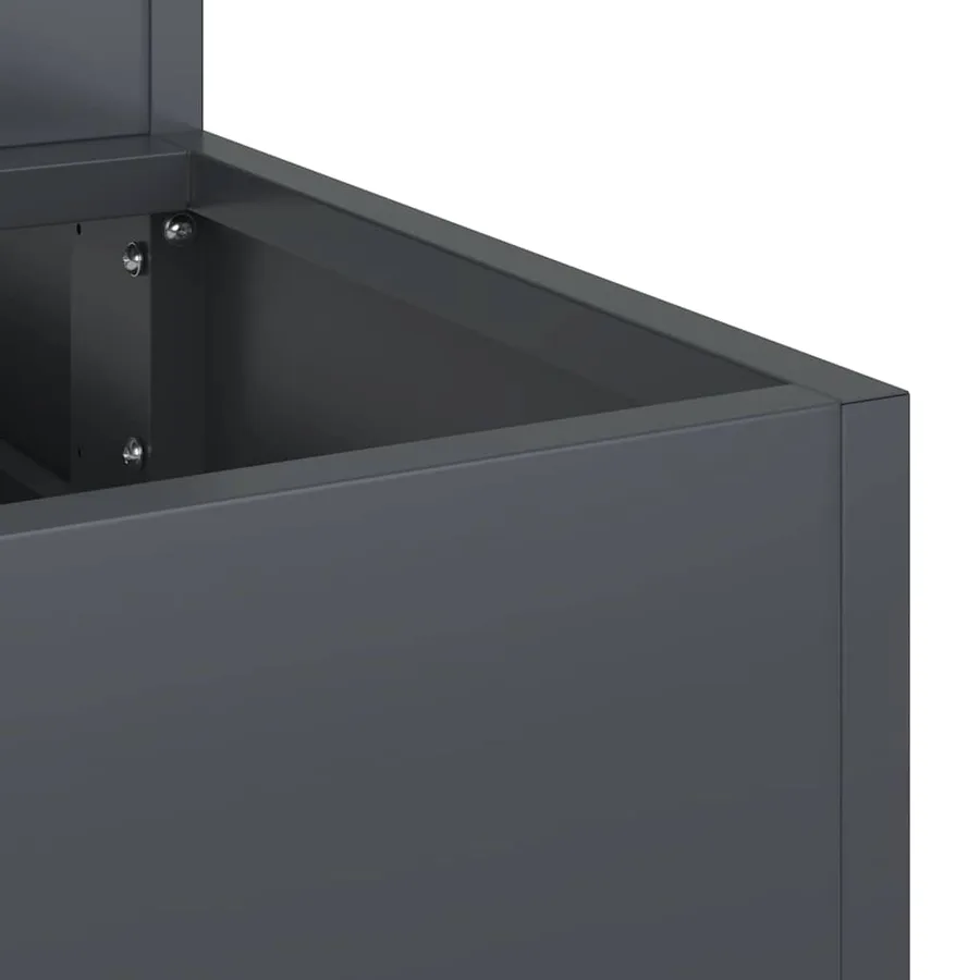 Cache-pot de jardin Anthracite 90 x 90 x 35 cm - 9