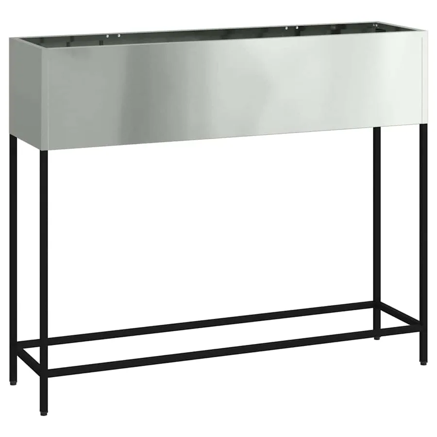 Bac de jardin surélevé Argent 100 x 26 x 82 cm Acier galvanisé - 2