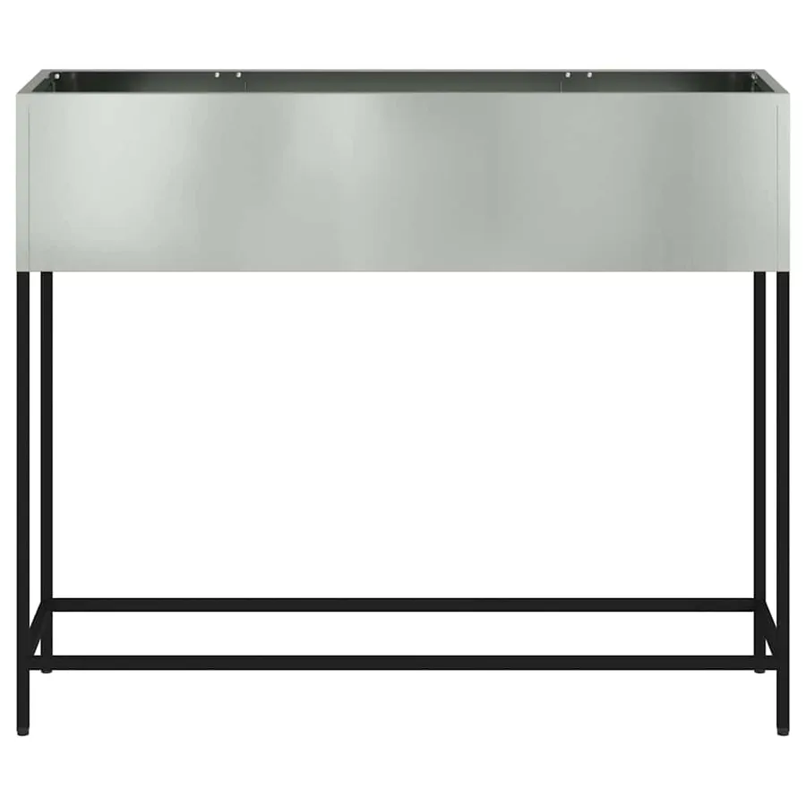 Bac de jardin surélevé Argent 100 x 26 x 82 cm Acier galvanisé - 5