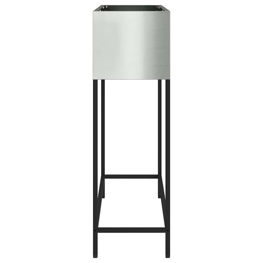Bac de jardin surélevé Argent 100 x 26 x 82 cm Acier galvanisé - 6