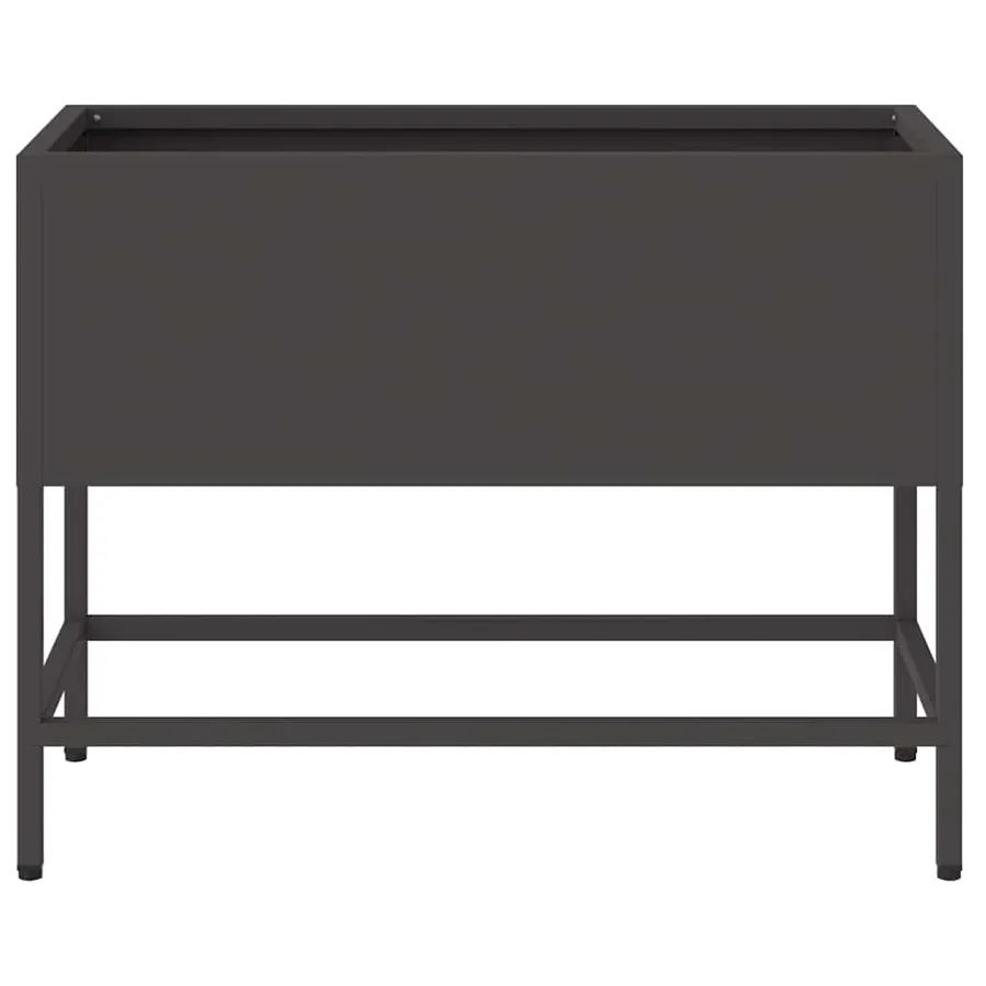 Bac de jardin surélevé Noir 60 x 26 x 45 cm Acier - 5