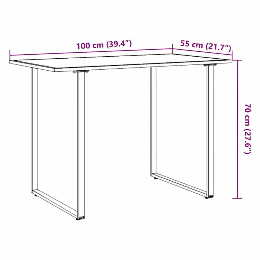Table de Jardin Marron 100 x 55 x 70 cm bois - 11