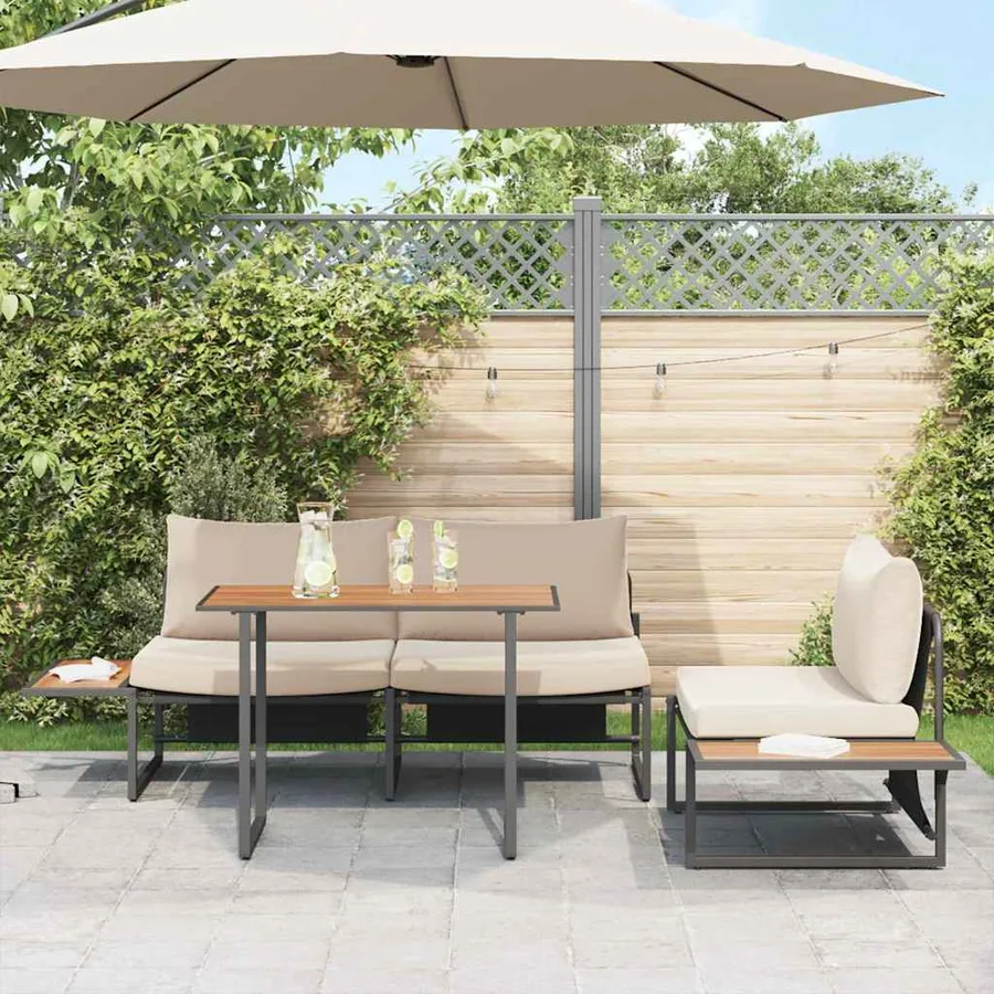 Table de Jardin Marron 100 x 55 x 70 cm bois - 4