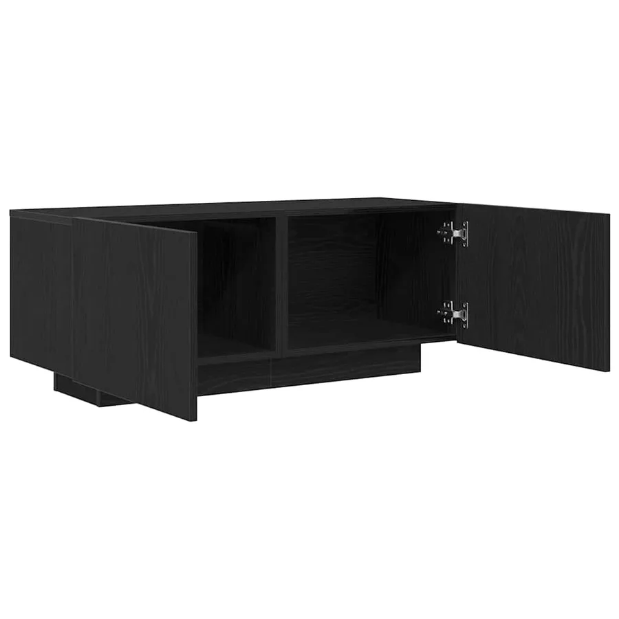 Meuble TV Chêne noir 100 x 35 x 40 cm Bois d'ingénierie - 4