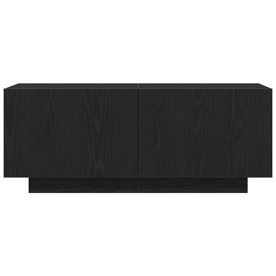 Meuble TV Chêne noir 100 x 35 x 40 cm Bois d'ingénierie - 5