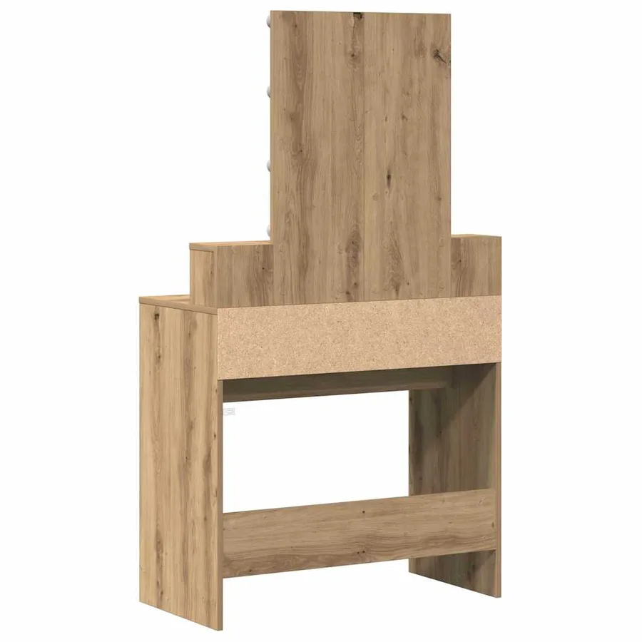 Coiffeuse chêne artisanal 80 x 41 x 144,5 cm Bois d'ingénierie - 9