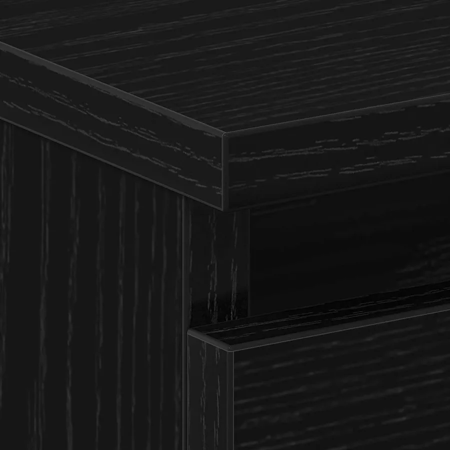 Cabinet de chevet 2 pcs Chêne noir 50 x 40 x 43,5 cm - 10
