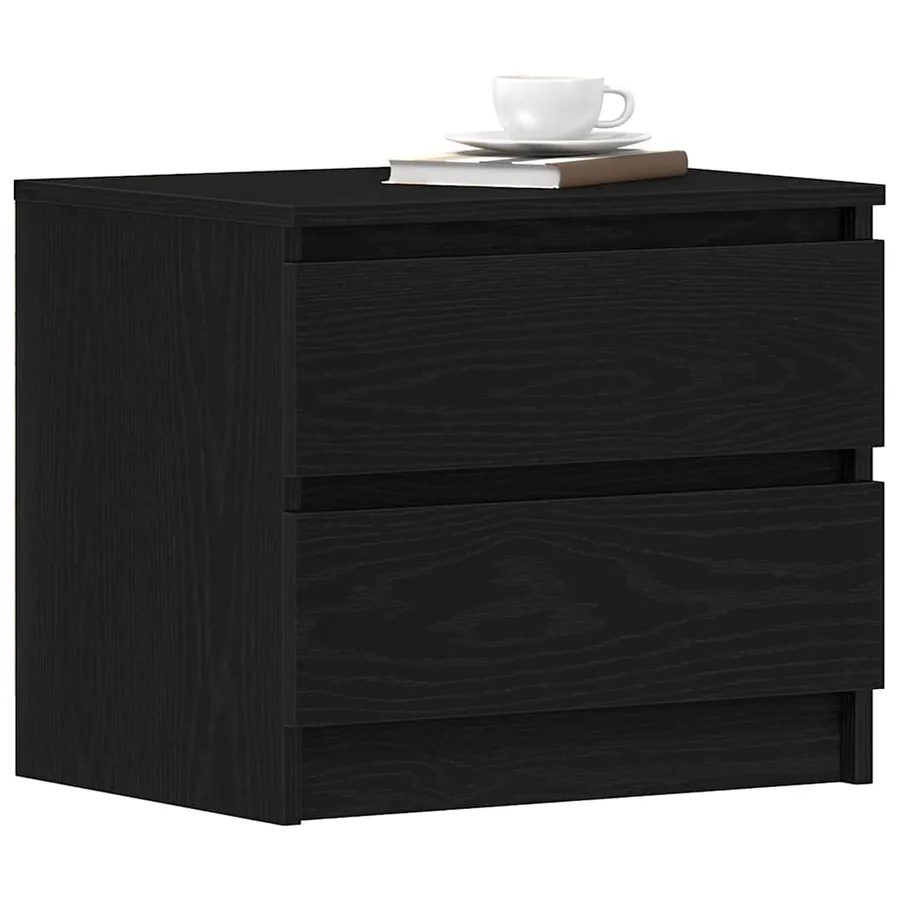 Cabinet de chevet 2 pcs Chêne noir 50 x 40 x 43,5 cm - 3