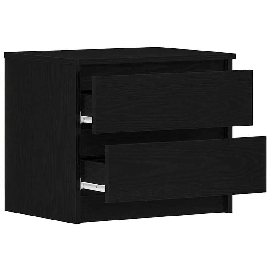 Cabinet de chevet 2 pcs Chêne noir 50 x 40 x 43,5 cm - 5