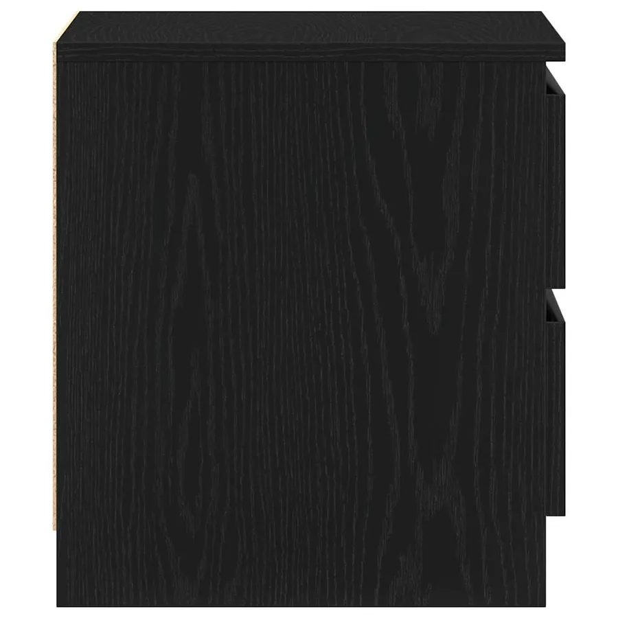 Cabinet de chevet 2 pcs Chêne noir 50 x 40 x 43,5 cm - 9