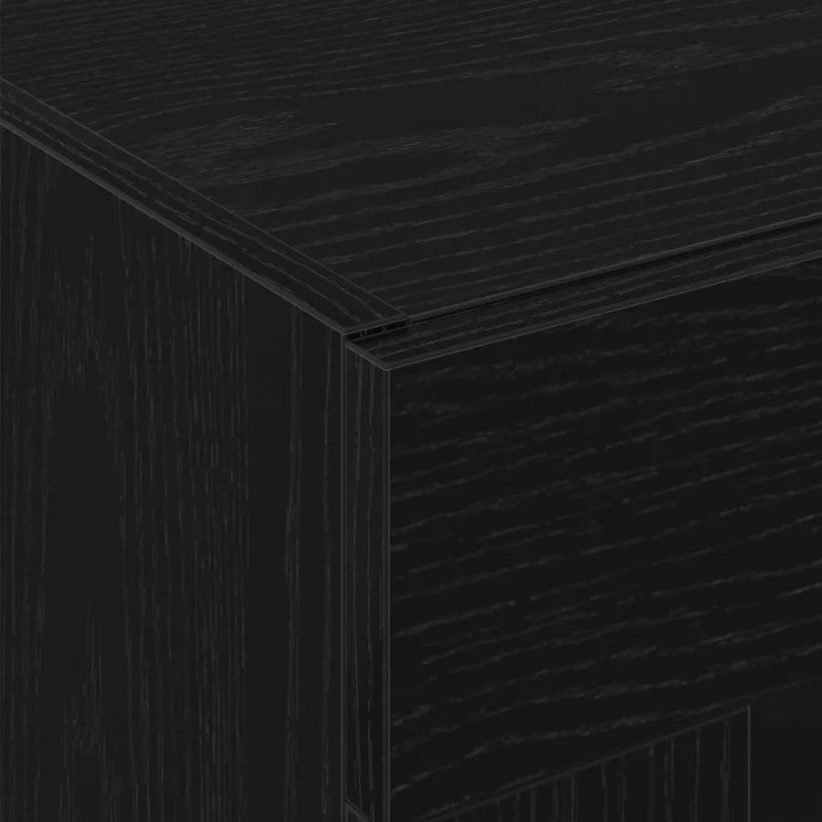 Haut Armoire 2 pcs Chêne noir 69,5 x 34 x 180 cm - 10