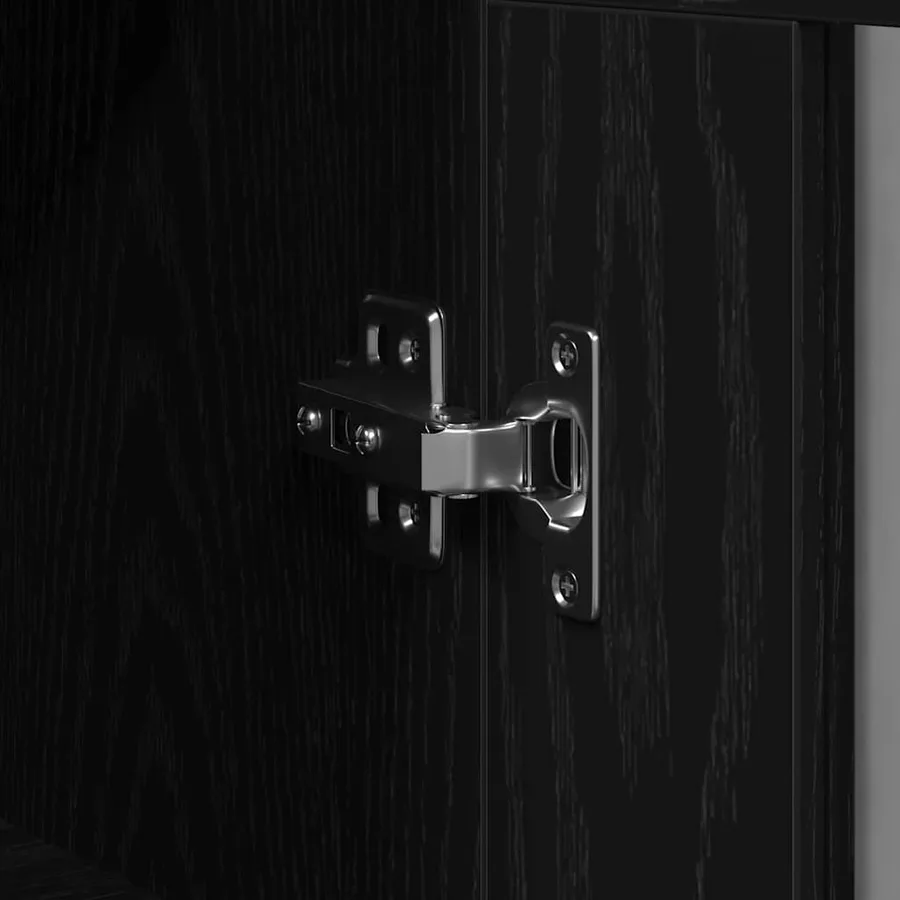 Haut Armoire 2 pcs Chêne noir 69,5 x 34 x 180 cm - 9
