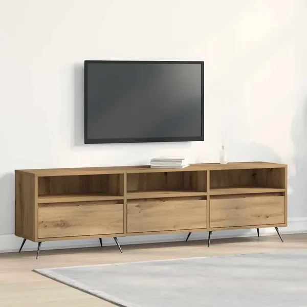 Meuble TV 150 x 30 x 44,5 cm chêne artisanal Bois d'ingénierie