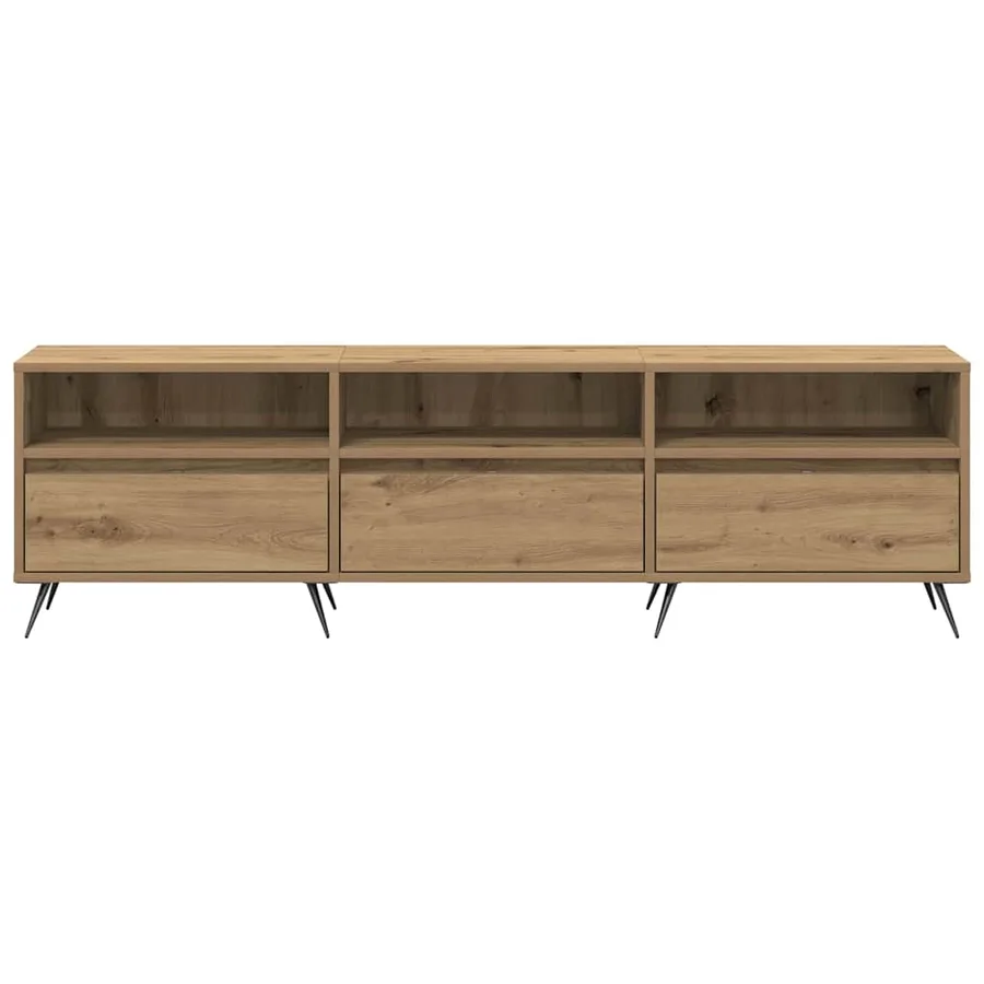 Meuble TV 150 x 30 x 44,5 cm chêne artisanal Bois d'ingénierie - 6