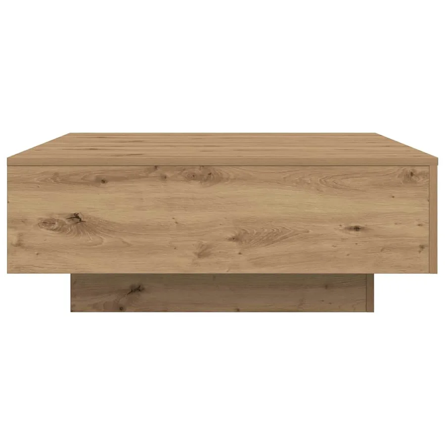 Table basse Chêne artisanal 80 x 80 x 31 cm Bois d'ingénierie - 6