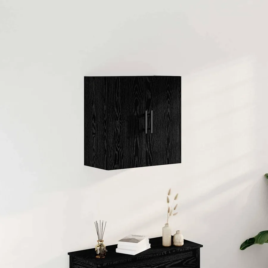 Meuble mural Chêne noir 60 x 31,5 x 60 cm Bois d'ingénierie