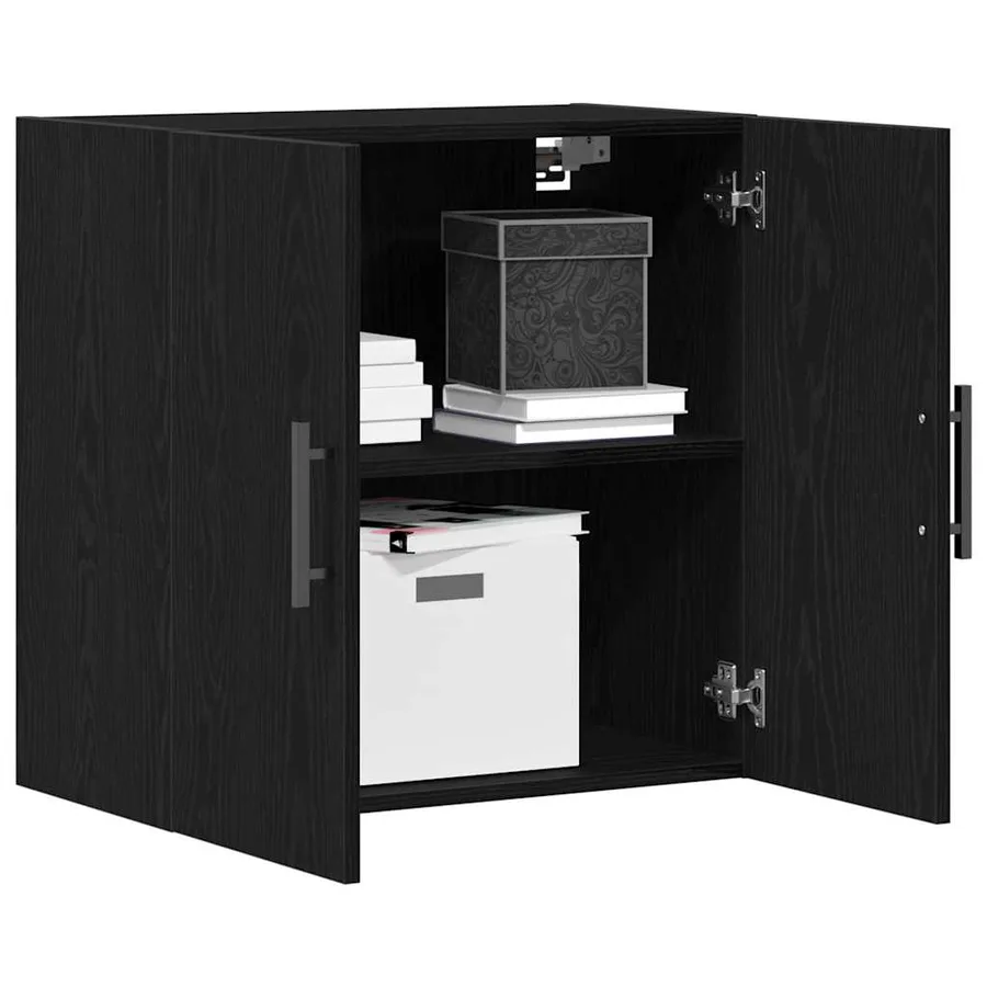Meuble mural Chêne noir 60 x 31,5 x 60 cm Bois d'ingénierie - 3
