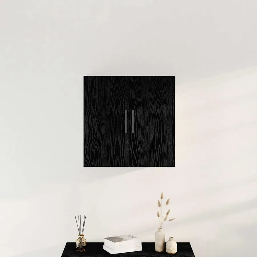 Meuble mural Chêne noir 60 x 31,5 x 60 cm Bois d'ingénierie - 4