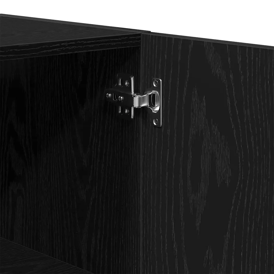 Meuble mural Chêne noir 60 x 31,5 x 60 cm Bois d'ingénierie - 9
