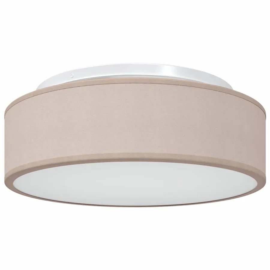 Lampe de plafond Taupe 38 x 38 x 13,5 cm tissu - 2
