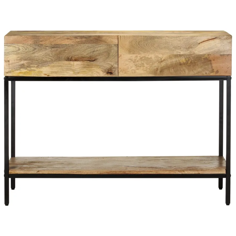 Table console 100x35x76 cm Bois de manguier massif - 3